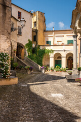 Fototapeta na wymiar view of the small village of Torrazza, Liguria, Imperia, Italy