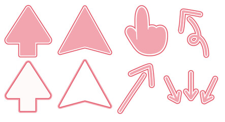 illustration Arrow Pink