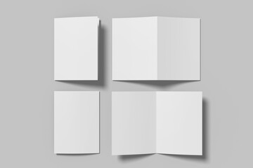A5 Bifold Brochure Blank Mockup