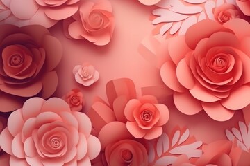 Blurred mothers day background with flowers