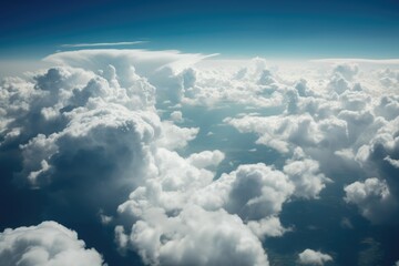 Clouds, View of clouds from an airplane