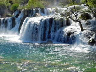 Fototapeta premium national park krka waterfall