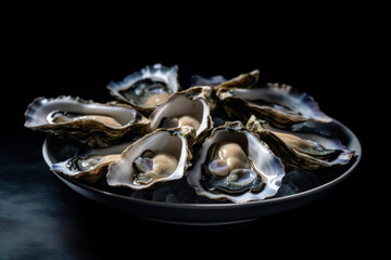 plate of oysters