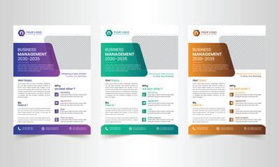 Professional corporate business flyer template  design