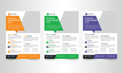Professional corporate business flyer template  design