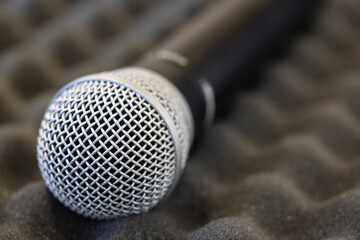 Microphone on the stage