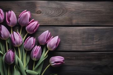Obraz na płótnie Canvas Tulips on a clean background, amazing backdrops, for social media, websites , gifts, letters, email, advertisment , backgrounds ,wallpapers , weddings , beauty products and much more. Ai generated