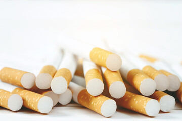 peel it off Cigarette pack prepare smoking a cigarette. Packing line up.  photo filters Natural...