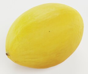 Realistic 3D Render of Lemon