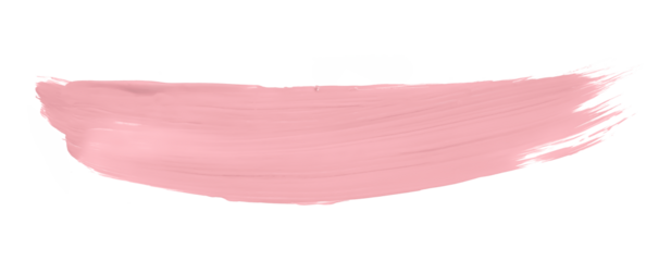 Shiny pink brush isolated on transparent background. pink watercolor png