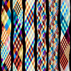 Obraz premium Argyle seamless vector pattern background. Pattern of a rhombuses.