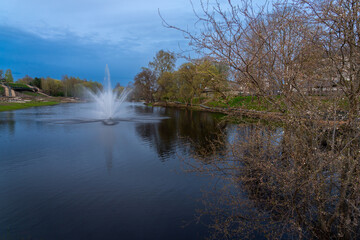 river Pedele in Valka city