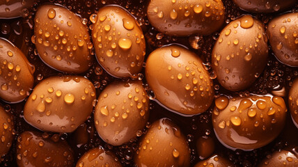 Argan seeds and oil background. Argana nuts and branches created with generative ai tools Generative AI