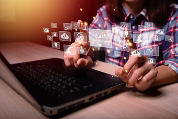 Digital transformation technology strategy, digitization and digitalization of business processes...