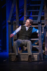 Young male actor in makeup 