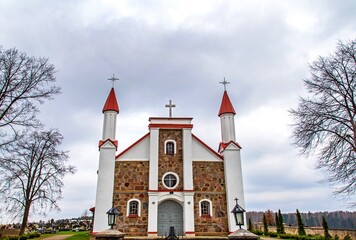 General view and architectural details of the Roman Catholic Church of Our Lady of Consolation...