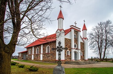 General view and architectural details of the Roman Catholic Church of Our Lady of Consolation...
