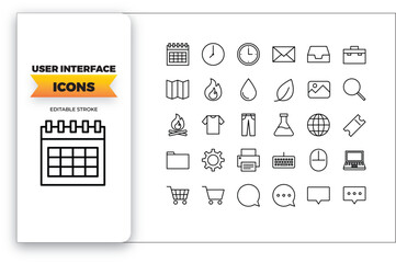 user interface line pack icons