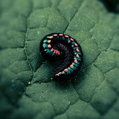 caterpillar on leaf