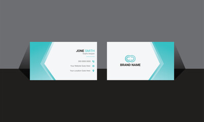 Business Card, Modern business card template, Flat design, Business Card Layout, Double sided business card template, Black business card, White business card design, professional business card
