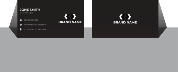 Business Card, Modern business card template, Flat design, Business Card Layout, Double sided business card template, Black business card, White business card design, professional business card
