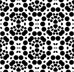 black and white pattern with dots texture paw dog leopard stone background.