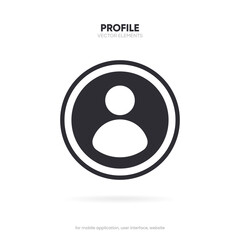 Friend, people, contact, profile, user icon emblem symbol. Person, human, avatar sign symbol for website mobile app UI UX.