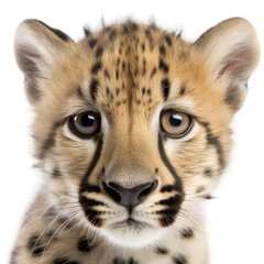 Fototapeta na wymiar close up of a leopard baby