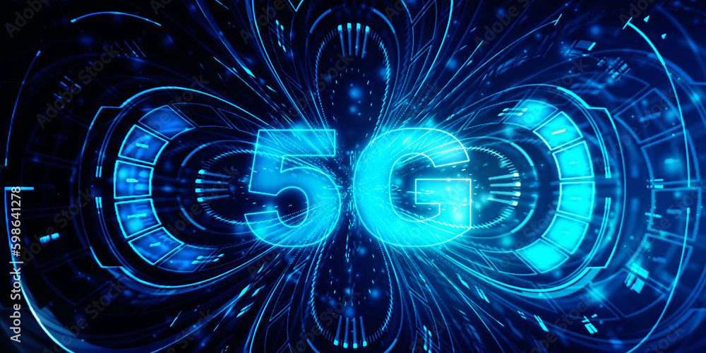 Poster 2d rendering 5G Network 5G Connection