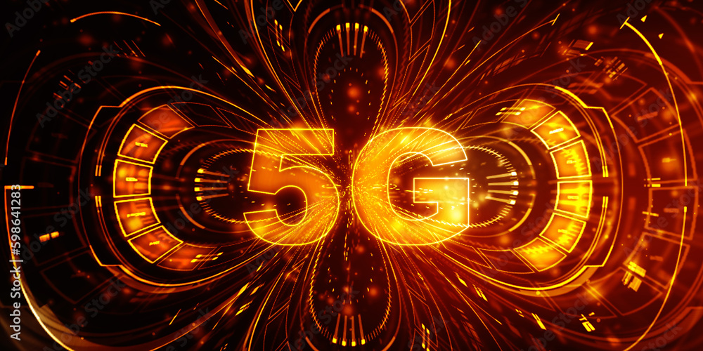 Poster 2d rendering 5G Network 5G Connection