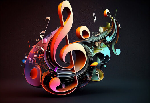 Music Background Wallpaper Abstract Backgrounds Stock Illustration -  Download Image Now - Backgrounds, Music, Musical Note - iStock