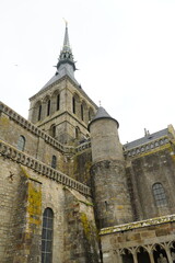 Fototapeta na wymiar Mont Saint Michel , trip in the beginning of May