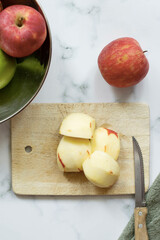 Tarte tatin, french typical dessert made with Apples, flour, butter and cold water