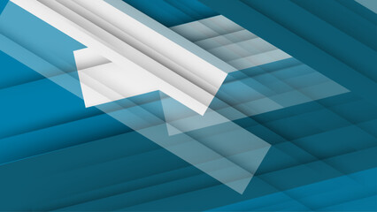 Fototapeta premium Abstract blue and white shapes background. Modern geometrical background
