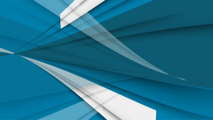 Abstract blue and white shapes background. Modern geometrical background