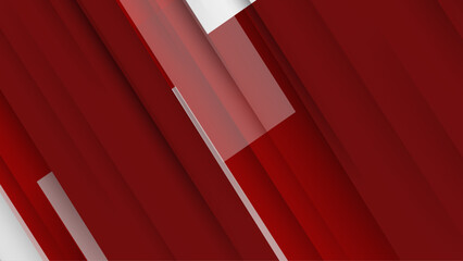 Red and white geometry design background
