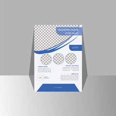 Modern real estate flyer design , flyer template