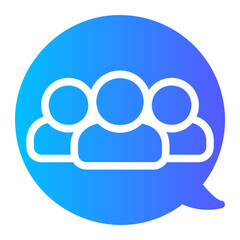 chat gradient icon