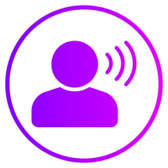 voice gradient icon