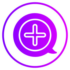 conversation gradient icon