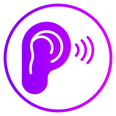 listen gradient icon