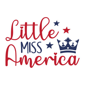 Little Miss America svg