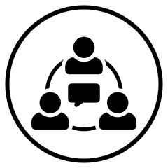 communications glyph icon