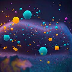 Fototapeta premium Small Colorful particle images | Colorful Graphical resources | Generated by AI Generative