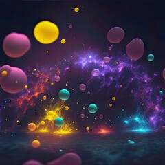 Small Colorful emissive particle images | Lens Flare | Colorful Graphical resources | Generated by AI Generative