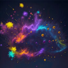 Small Colorful emissive particle images | Colorful Graphical resources | Generated by AI Generative