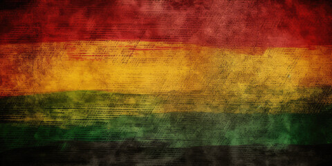 Black history month canvas grunge texture red yellow green