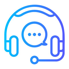 headphone gradient icon