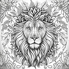 Lion coloring page