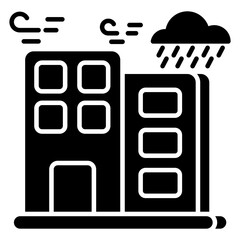Rainfall icon in perfect design